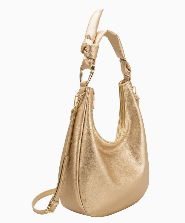 Lilie Gold Recycled Vegan Shoulder Bag