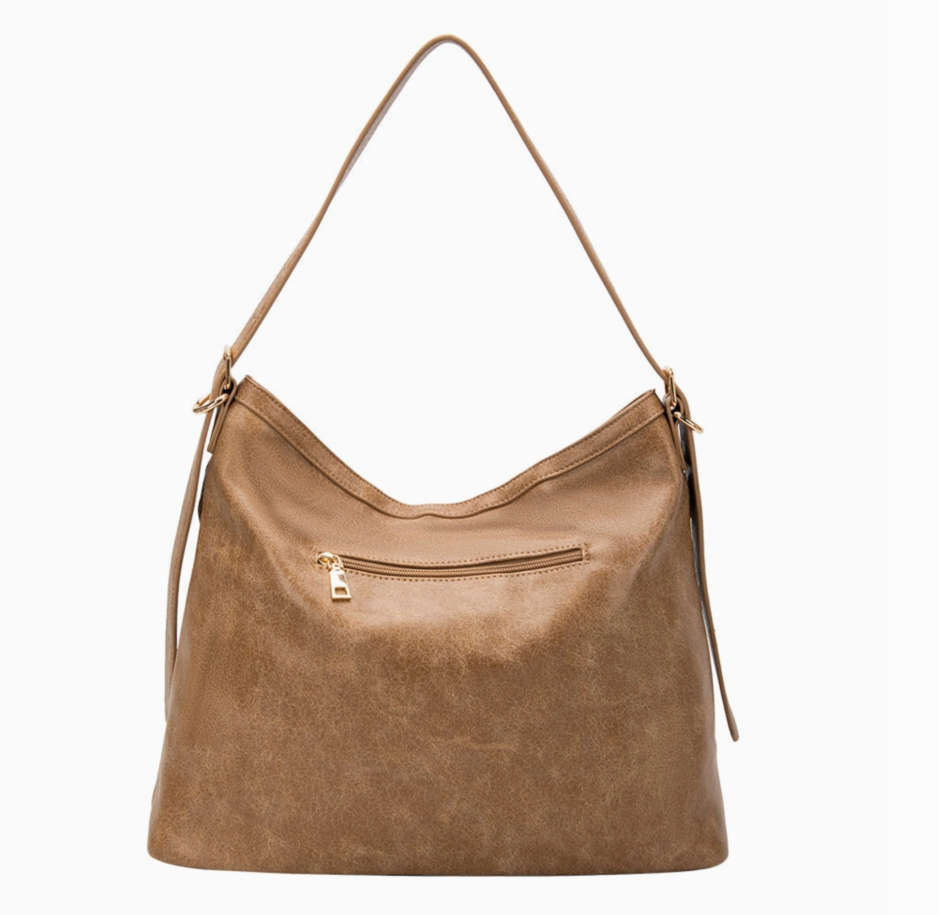 Sloane Tan Recycled Vegan Shoulder Bag