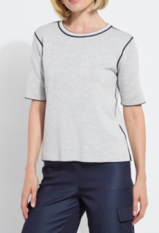 Lysse Odessa Reversible Knit Short Sleeve Tee