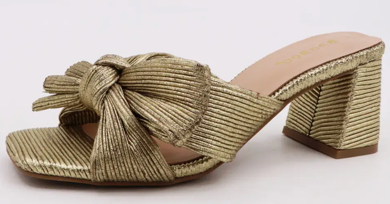 Gold Bow Heel