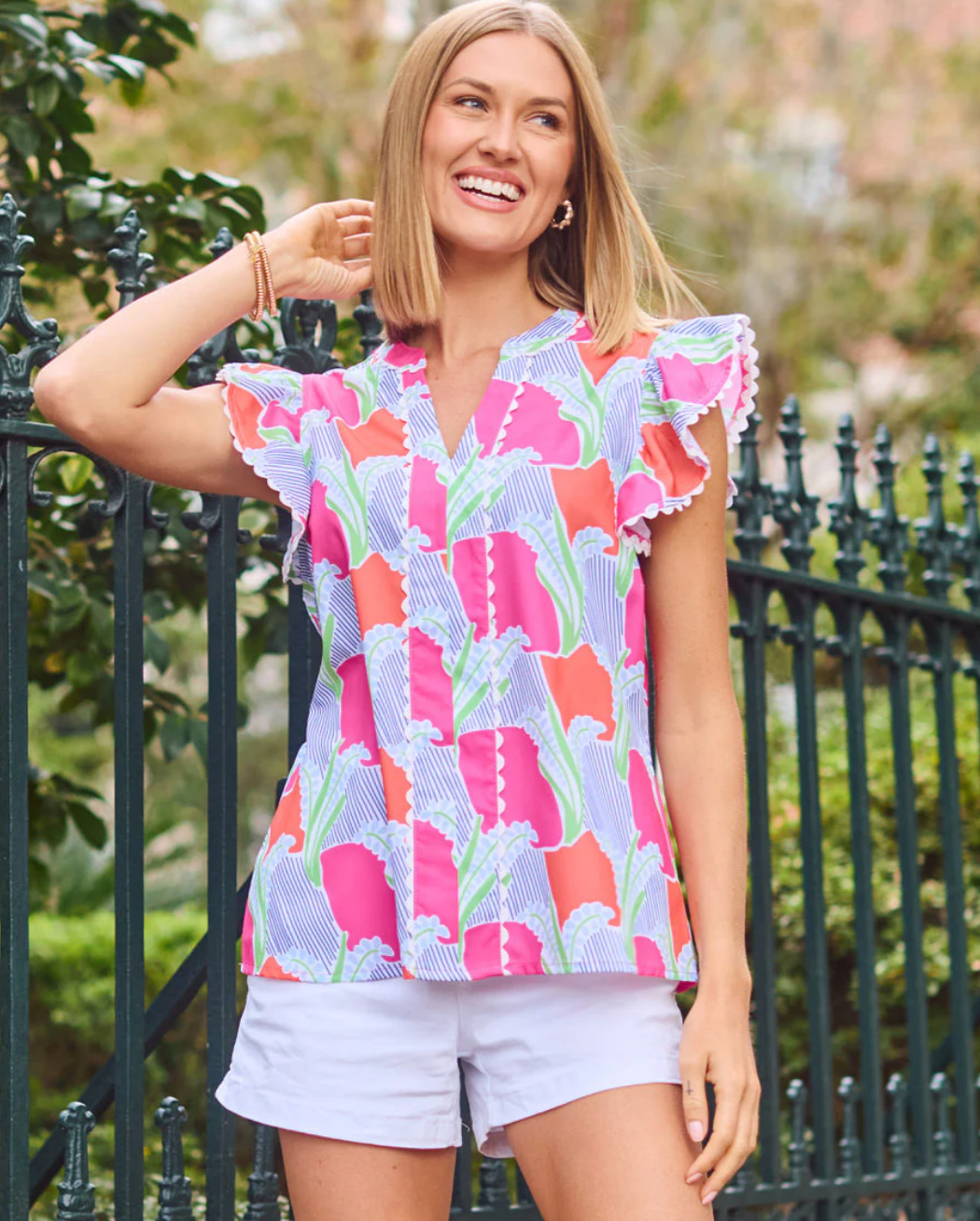 Color Me sweet Coral Top