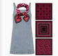 Gamecocks Bandana Gameday Scarf Gamecock and Palm