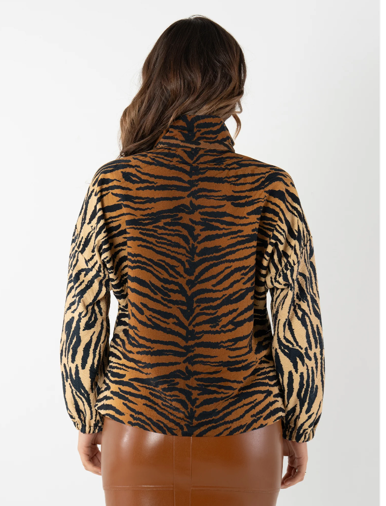 Emily McCarthy Long Sleeve Poppy Tiger Jacquard