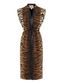 Emily McCarthy Meme Dress Tiger Jacquard