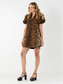 Emily McCarthy Hampton Mini Dress Tiger Jacquard