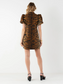 Emily McCarthy Hampton Mini Dress Tiger Jacquard