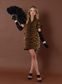 Emily McCarthy Hampton Mini Dress Tiger Jacquard