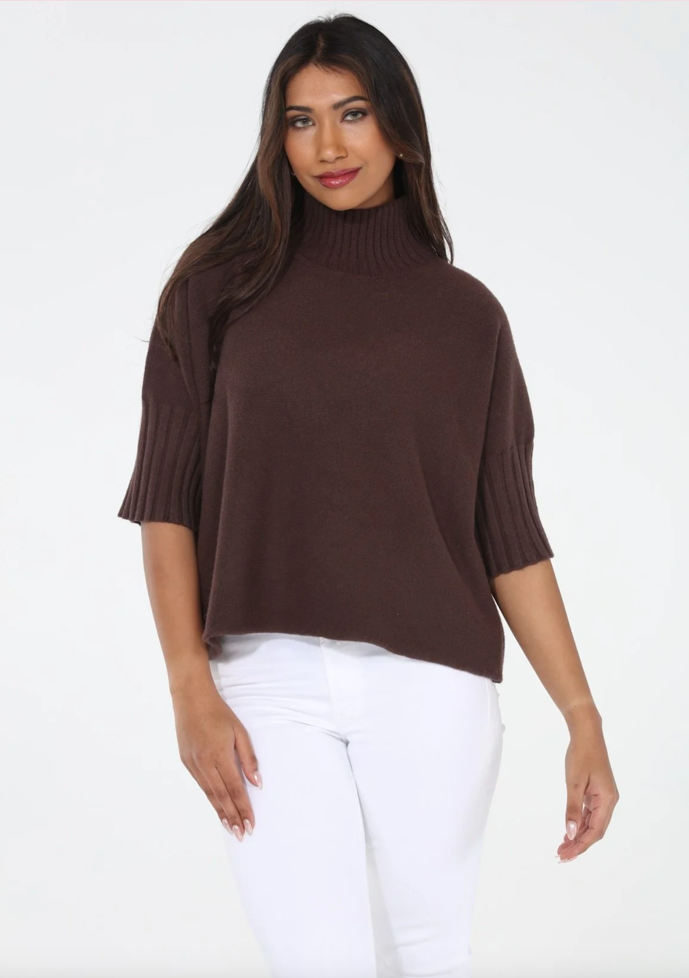 The Maple Turtleneck Sweater Chocolate