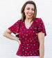 Garnet and Black Party Animal Top