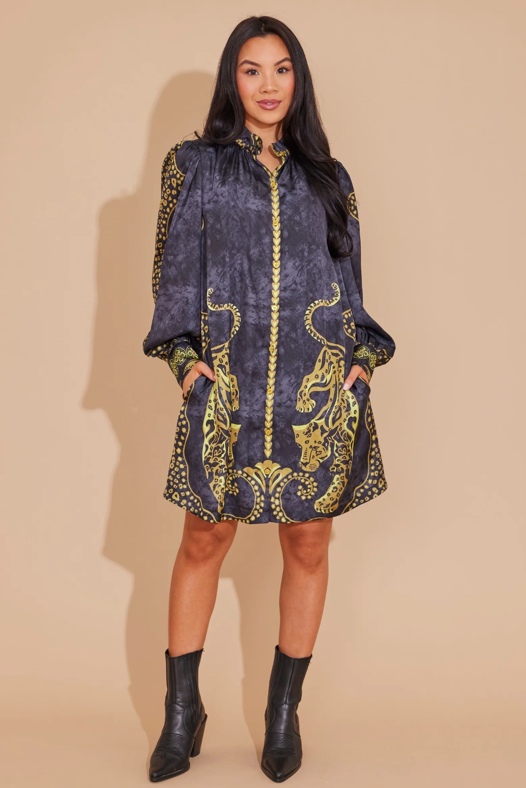 Alden Adair Nora Dress Pouncing Panther