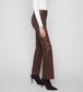 Charlie B Flare Leg Foil Twill Pant Bronze