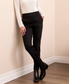 Tribal Signature Every Body Ponte Slim Cigarette Pull-On Pants Black