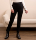 Tribal Signature Every Body Ponte Slim Cigarette Pull-On Pants Black