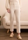Tribal Signature Luxury Twill High Rise Trousers -Moonstone