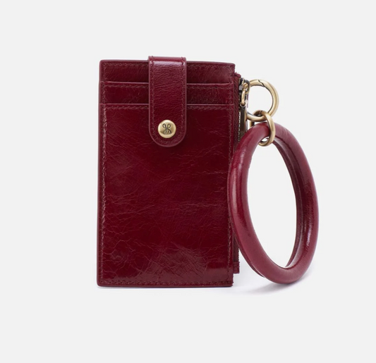 Hobo Ring Credit Card Wristlet Saddleberry