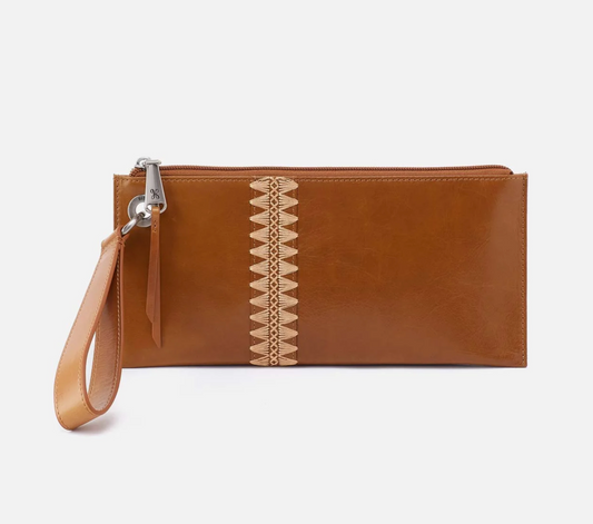 Hobo Vida Wristlet Truffle With Stitching