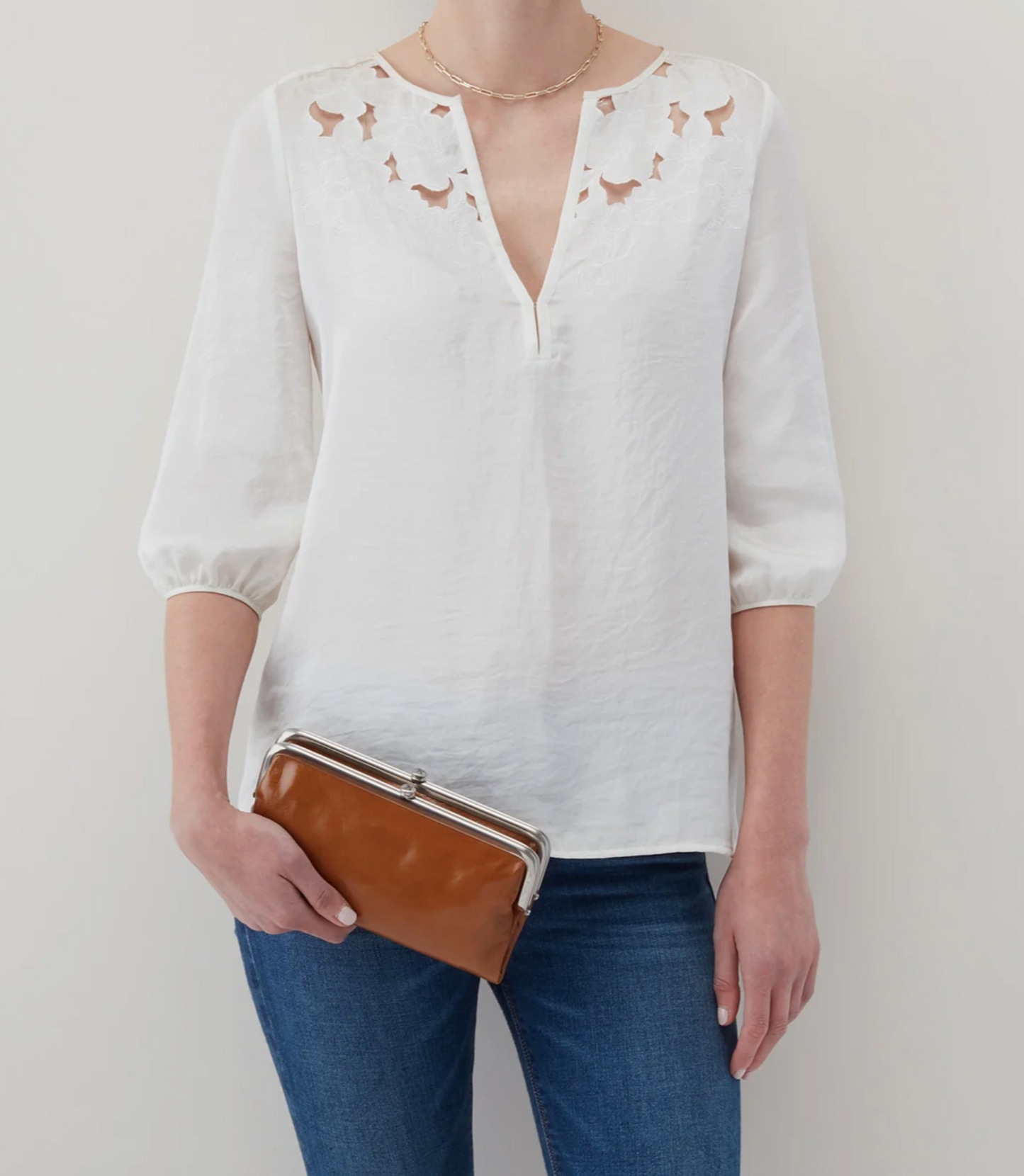 Hobo Lauren Clutch Wallet Truffle