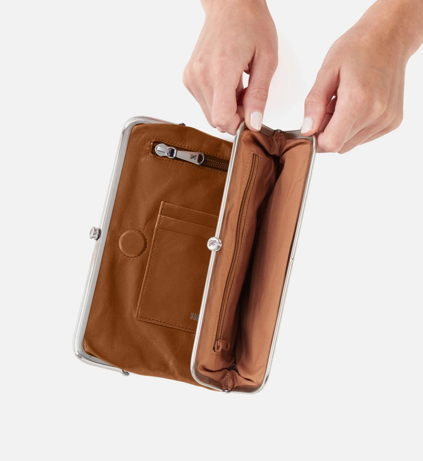 Hobo Lauren Clutch Wallet Truffle