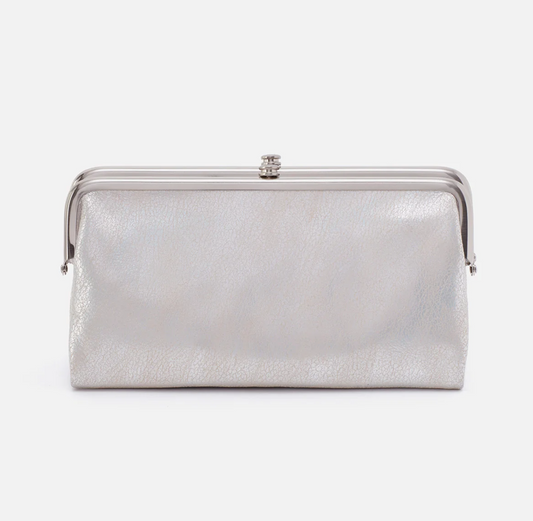 Hobo Lauren Clutch Wallet Silver
