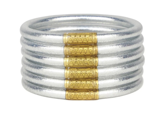 Budhagirl All Weather Bangles Silver