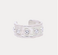 Budhagirl Seven Crystal Ring Silver