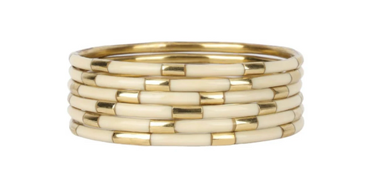 Budhagirl Veda Bangles Ivory