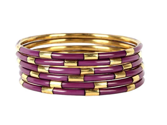 Budhagirl Veda Bangles Amethyst