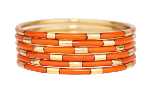 Budhagirl Veda Bangles Burnt Orange