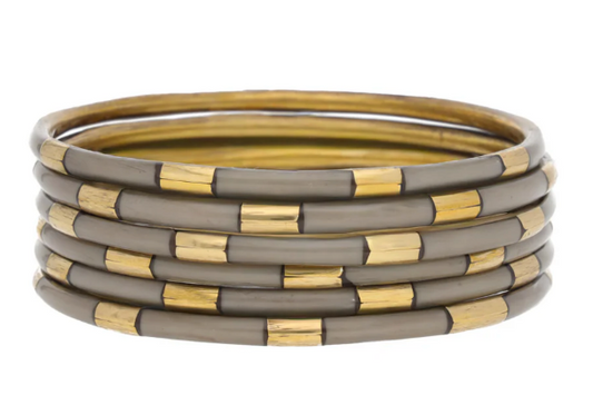 Budhagirl Veda Bangles Burnt Orange Ash