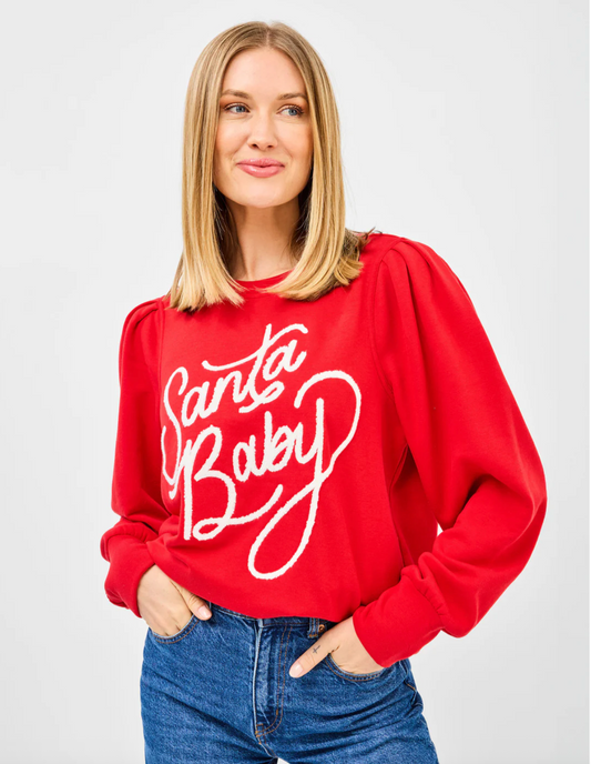 Mary Square Kelly Sweatshirt  Santa Baby