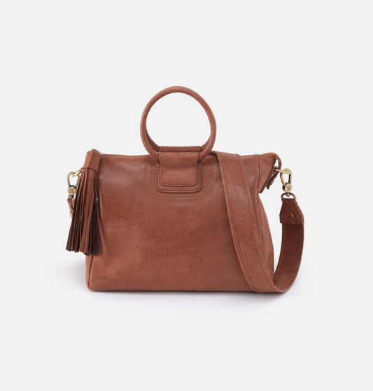 Sheila Medium Satchel Burnished Saddle