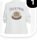 Clemson Tiger Pride Ruched Sleeve Blazer