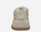 Back 70 Easter FL low-top sneaker featuring suede upper, shearling trim collar and side panels, flat laces, and gum rubber...