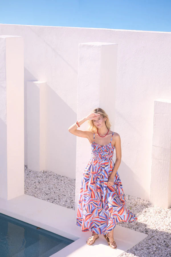 Printed Tiered Maxi Dress