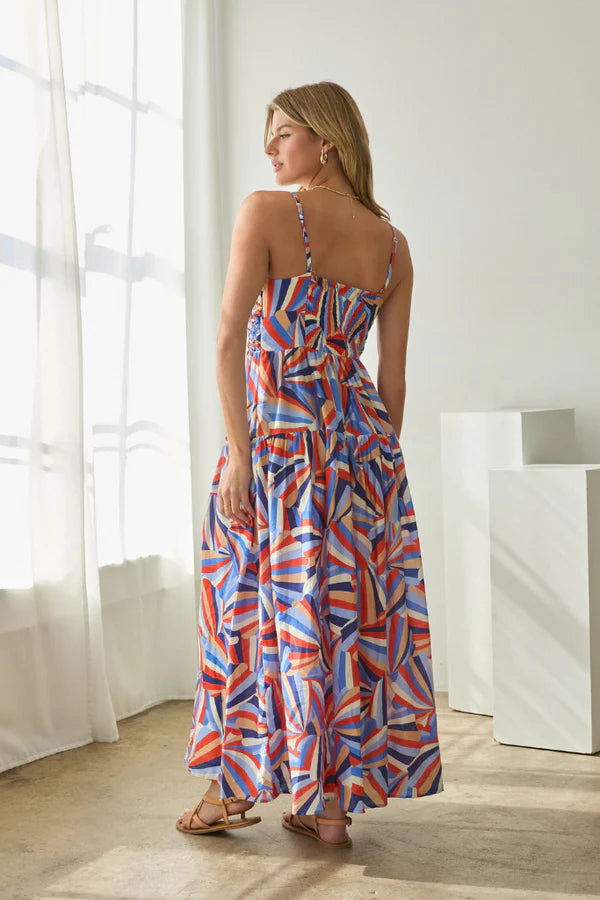 Printed Tiered Maxi Dress