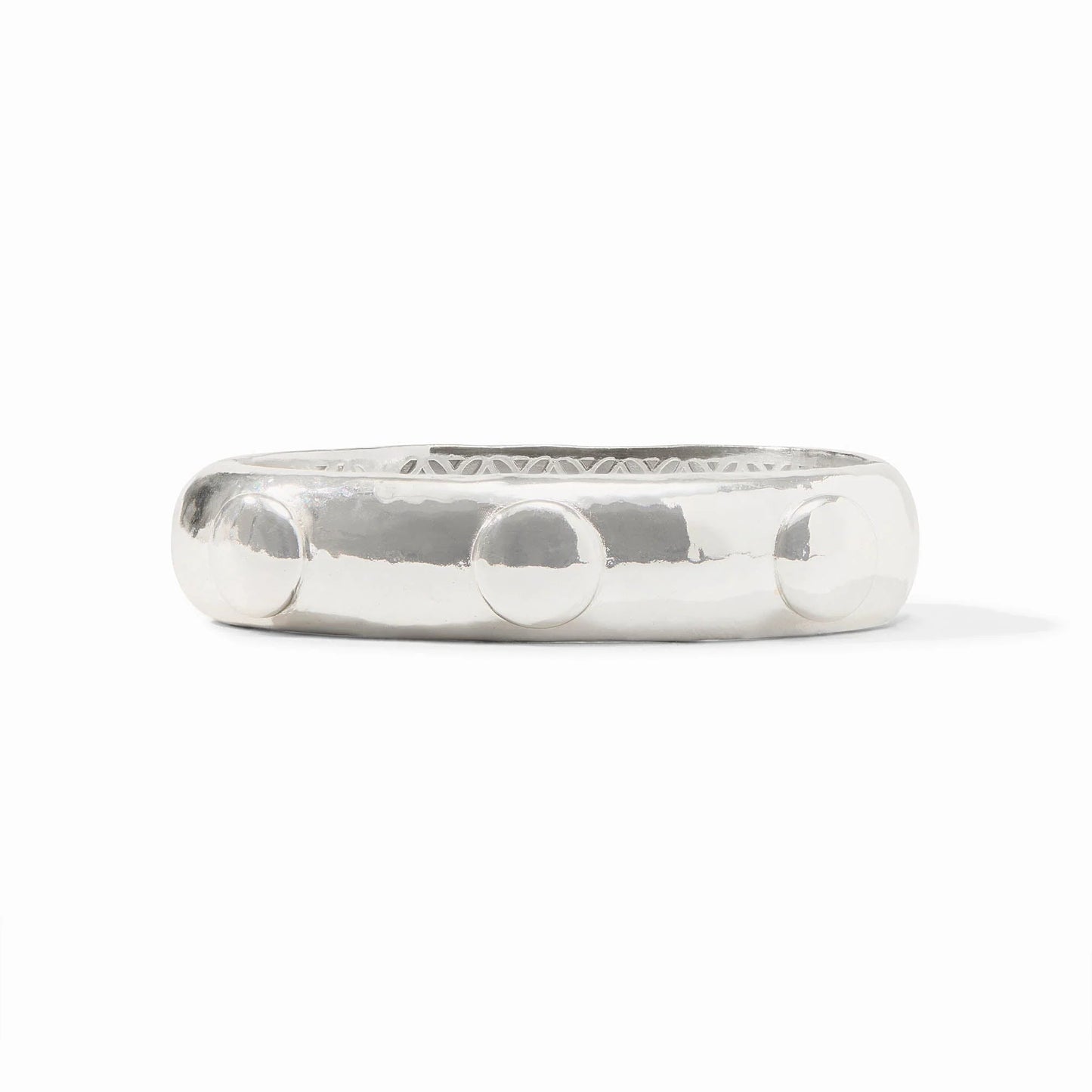 Julie Vos Solara Hinge Bangle Silver