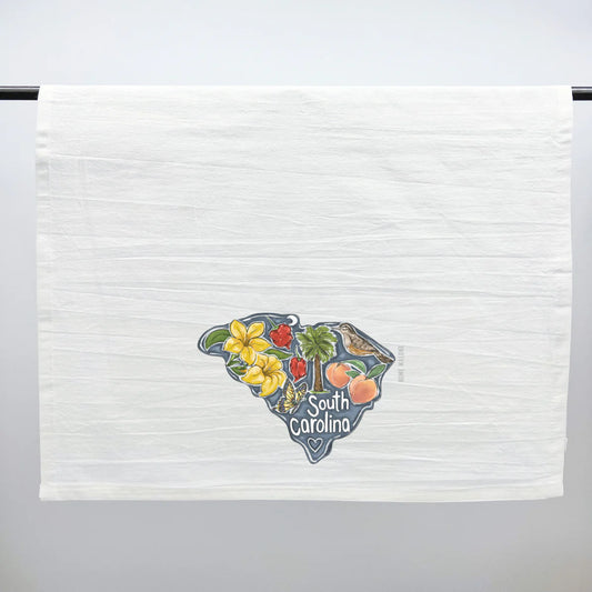 South Carolina State Favorites Tea Towel
