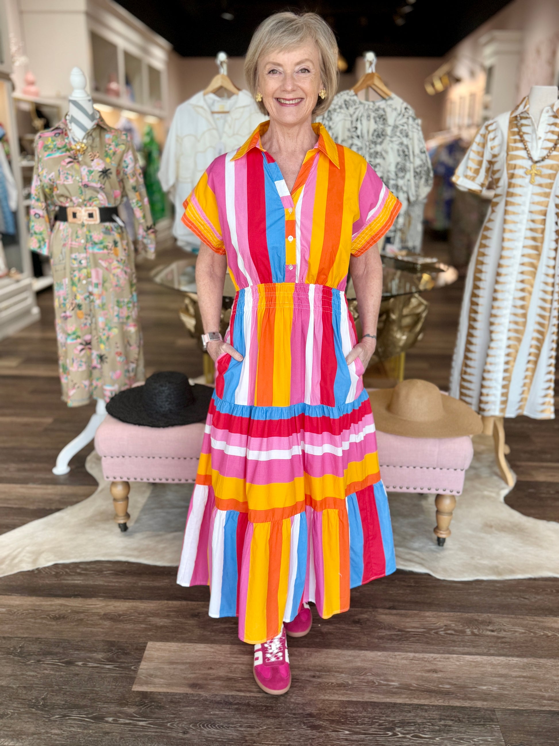 THML Sunset Stroll Midi Dress
