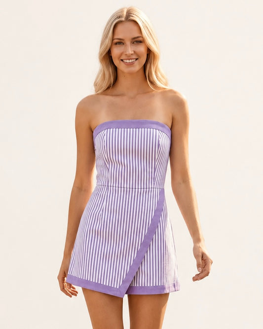 The Lavender Lane Romper Clemson