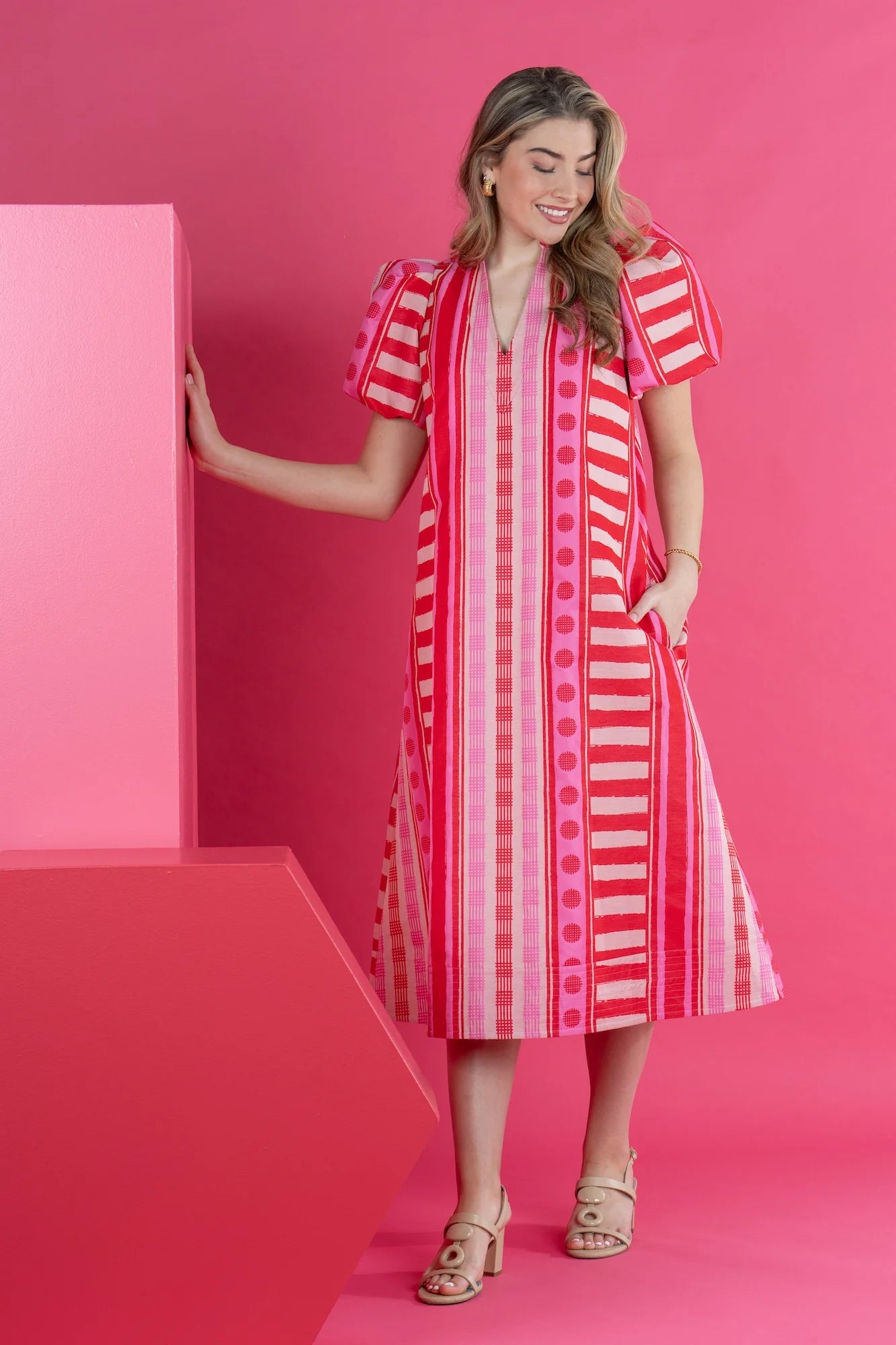 Emily McCarthy Hampton Dress Peach Jubilee
