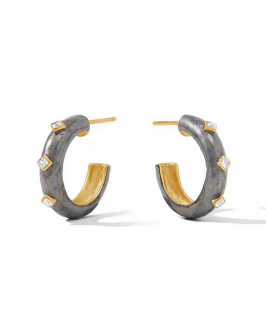 Julie Vos Noel Stone Hoop Mixed Metal