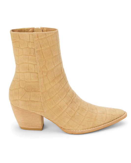 Matisse Caty Bootie Natural Croc Suede