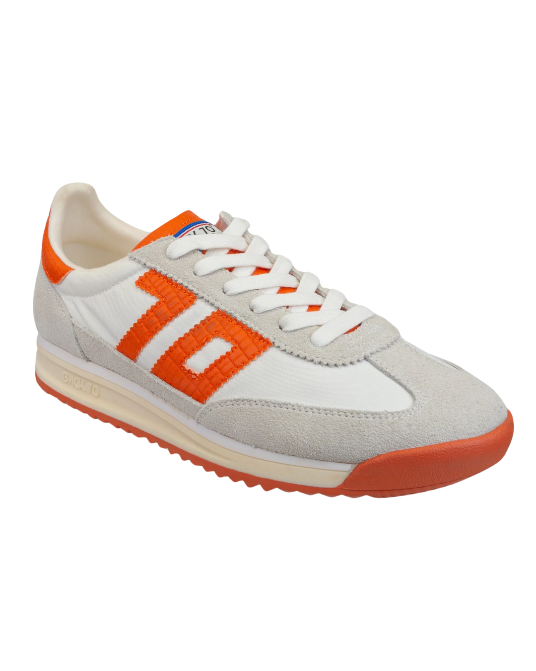 Back 70 Barkley Jogger in White Orange Sneakers