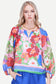 Joy Joy Peasant Bishop Sleeve Top Petal Pop