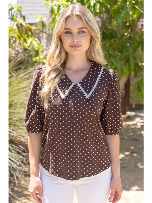 The Hazel Collared Top