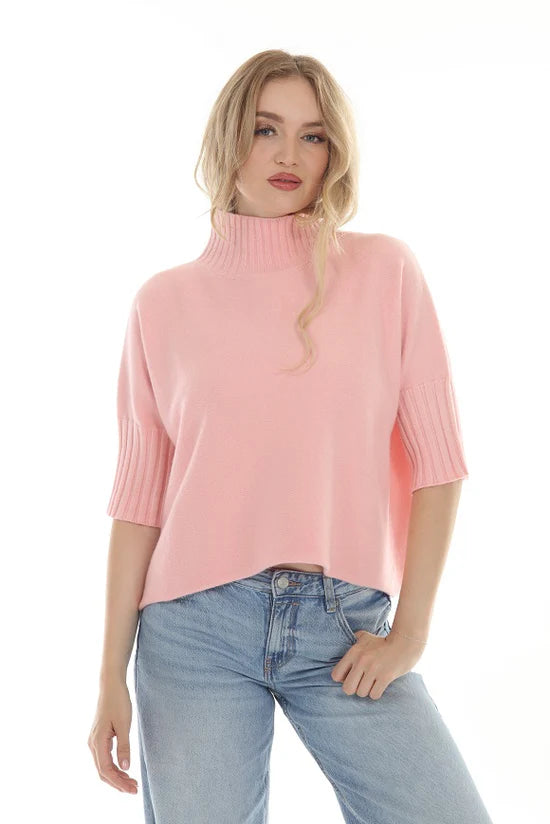 The Maple Turtleneck Sweater Pink