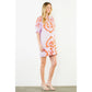 THML Puff Sleeve Embroidery Detail Dress Pink