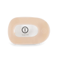 Teleties Flat Round Hair Clip Almond Beige
