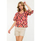 THML Abstract Print Top