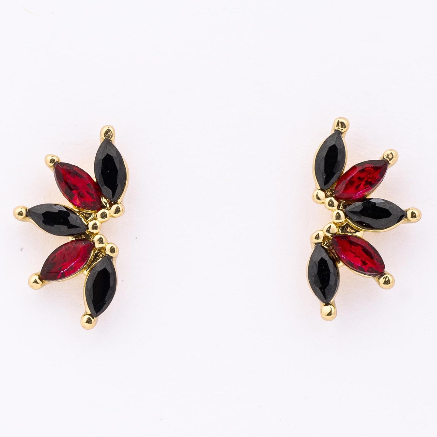 Jones Earrings Garnet and Black